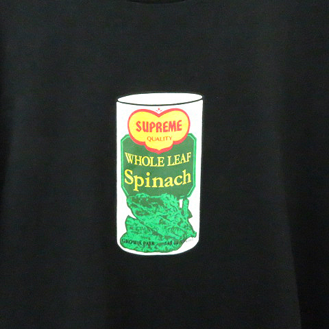 シュプリーム SUPREME ☆AA☆WHOLE LEAF SPINACH TEE XL Black 黒