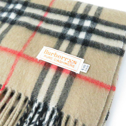 バーバリーズ Burberrys PURE CASHMERE カシミヤ マフラー ノバ