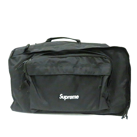 シュプリーム SUPREME ☆AA☆19AW Duffle Bag Black ダッフルバッグ 