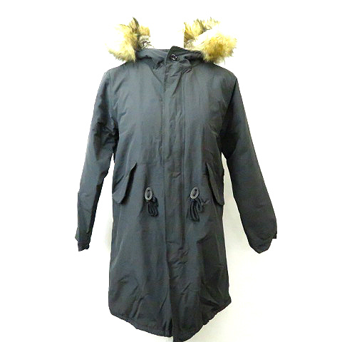 チャオパニック Ciaopanic フェイクファー装飾 中綿 ミリタリー モッズコート 黒 ブラック レディース 066 ベクトルパーク