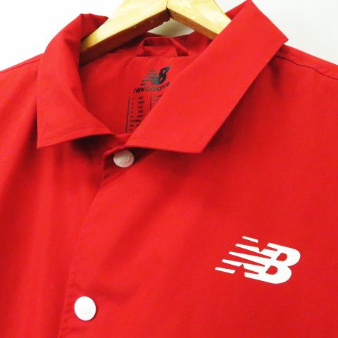 ニューバランス NEW BALANCE ロゴ プリント ナイロン コーチジャケット 