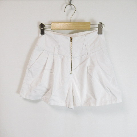 トランテアン ソン ドゥ モード 31 Sons De Mode ショート パンツ ハイウエスト タック 36 白 ホワイト レディース 066 ベクトルパーク