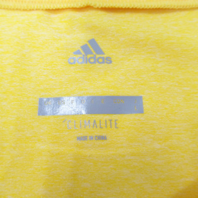 未使用品 アディダス Adidas Feelingkit ロングスリーブ 長袖 Tシャツ カットソー テニスウェア Cf3625 黄色 イエロー L レディース 066 ベクトルパーク
