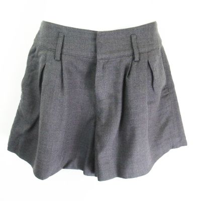 ロペ Rope 無地 ウール キュロットスカート ショートパンツ グレー 7 レディース 066 ベクトルパーク