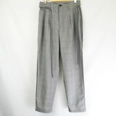 ランバンオンブルー Lanvin En Bleu グレンチェック 2タック ワイドパンツ グレー 46 メンズ 066 0426 ベクトルパーク