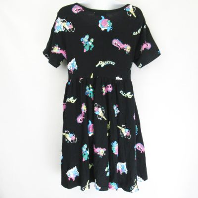 プニュズ Punyus フレンズ総柄tワンピース Pn18ss 109 黒 ブラック 1 レディース 066 ベクトルパーク