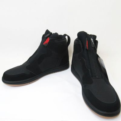 未使用品 ナイキ NIKE ☆AA☆ AIR JORDAN 1 HIGH ZIP BLACK
