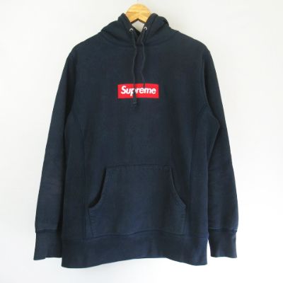 シュプリーム SUPREME ☆AA☆12AW Box Logo Hooded Sweatshirt Navy 