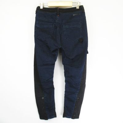 ディーゼル Diesel Fayza Ne Utility 切替 ストレッチ コットン デニム スウェットパンツ 配色 黒 インディゴ 25 レディース 066 ベクトルパーク ディーゼル Diesel Fayza Ne Utility 切替 ストレッチ コットン デニム スウェットパンツ 配色 黒 インディゴ 25 レディース 066 ベクトルパーク