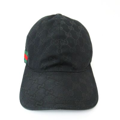 グッチ GUCCI ☆AA☆GGキャンバス ベースボール キャップ 帽子