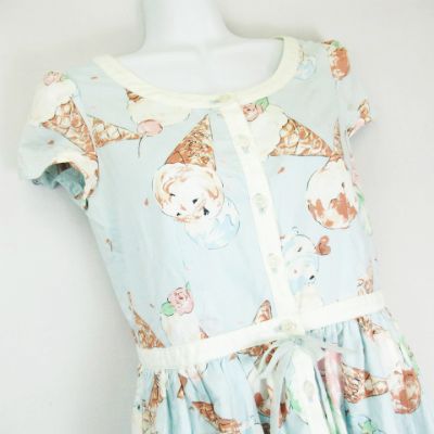 ミルク Milk Ice Cream Dress アイスクリーム ドレス ワンピース サックスブルー系 レディース 066 ベクトルパーク