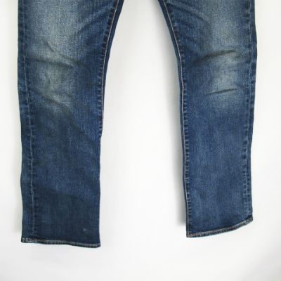 リーバイスプレミアム Levis Premium レザー 革パッチ 517ブーツカットストレート デニムパンツ インディゴ W28 メンズ 066 ベクトルパーク