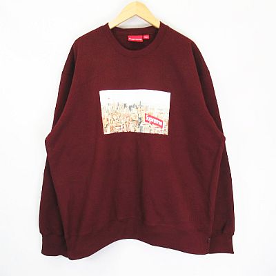 未使用品 シュプリーム SUPREME ☆AA☆20AW Aerial Crewneck Burgundy  