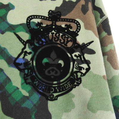 ステューシー STUSSY Authentic Gear カモ 迷彩柄 クルーネック 