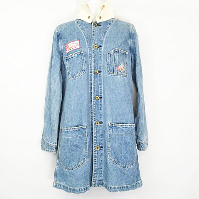 ロデオクラウンズ Rodeo Crowns コーデュロイ カラー デニム ロング コート インディゴ S レディース 066 ベクトルパーク ロデオクラウンズ Rodeo Crowns コーデュロイ カラー デニム ロング コート インディゴ S レディース 066 ベクトルパーク
