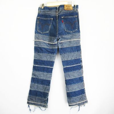 ヒステリックグラマー HYSTERIC GLAMOUR KINKY JEANS パッチワーク 切替 デニムパンツ 2AP-9632 インディゴ M レディース