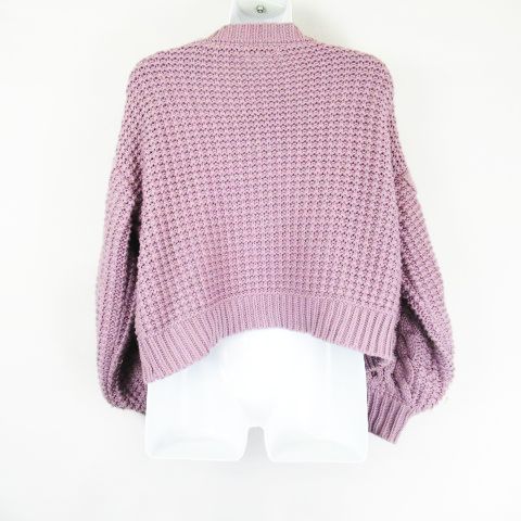 レトロガール Retro Girl 1 5gg ケーブル カーディガン ニット 長袖 Rwc001 紫 パープル系 M レディース 066 ベクトルパーク