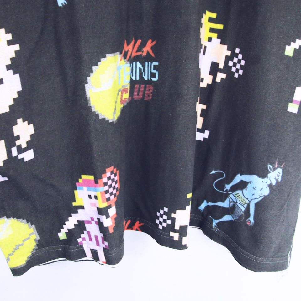 ミルクボーイ Milkboy Arcade Tennis Tee テニス プリント Tシャツ カットソー 半袖 黒 ブラック 2xl メンズ 066 ベクトルパーク