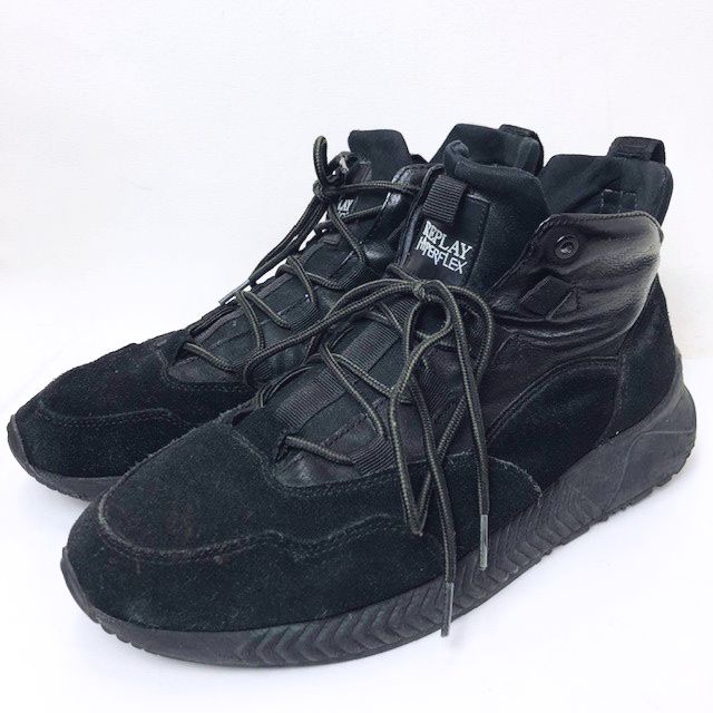 リプレイ Replay Ardmore Casual Low Boots Rs0001l 切替 スニーカー ブーツ 靴 黒 ブラック Eu44 メンズ 066 ベクトルパーク
