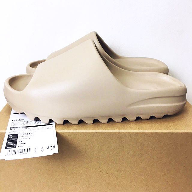 未使用品 アディダス adidas ☆AA☆21SS Yeezy Slide Pure GZ5554 US9 