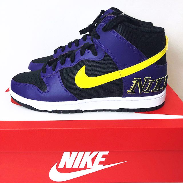 未使用品 ナイキ NIKE Dunk High EMB Lakers DH0642-001 US10 28cm 