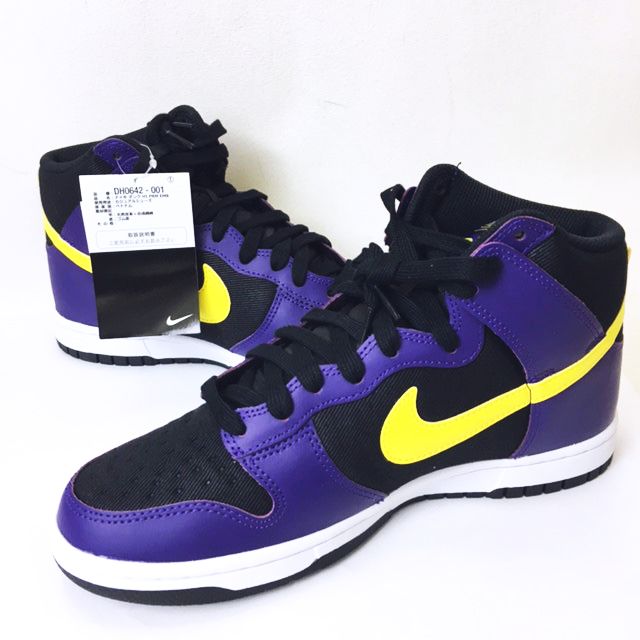 未使用品 ナイキ NIKE Dunk High EMB Lakers DH0642-001 US8