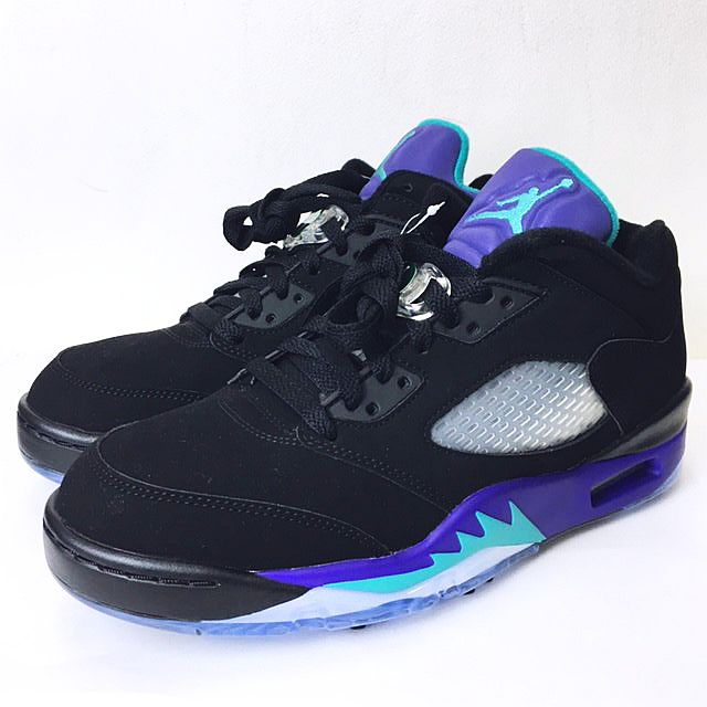 未使用品 ナイキ NIKE ☆AA☆AIR JORDAN 5 LOW GOLF BLACK/GRAPE 
