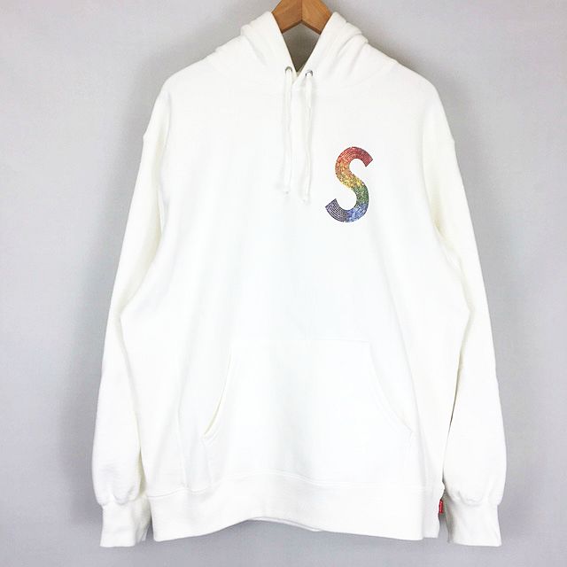 シュプリーム SUPREME ☆AA☆ 21SS Swarovski S Logo Hooded 