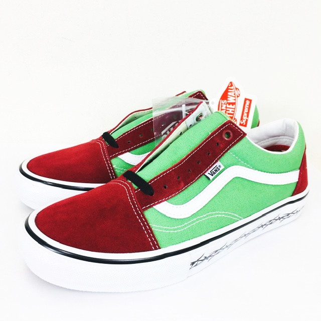 １着でも送料無料 Green Skool Old Vans Supreme シュプリーム 未使用品 Vn0a5krxrer メンズ グリーン 緑 スニーカー ローカット オールドスクール 28cm Us10 スニーカー Wetco Eg Com