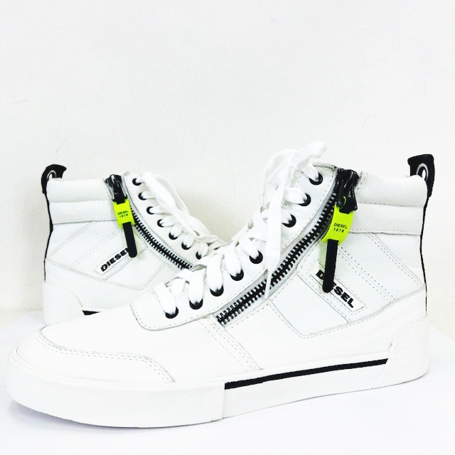 ディーゼル DIESEL ☆AA☆ S-DVELOWS レザー サイドジップ ハイカット 