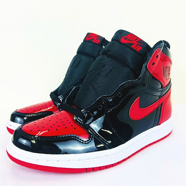 未使用品 ナイキ NIKE ☆AA☆ Air Jordan 1 High OG Patent Bred  