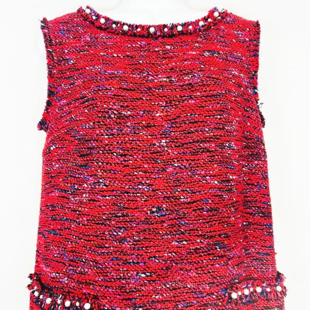 ルネ Rene MALHIA KENT マリアケント フェイクパール 装飾 ツイード  