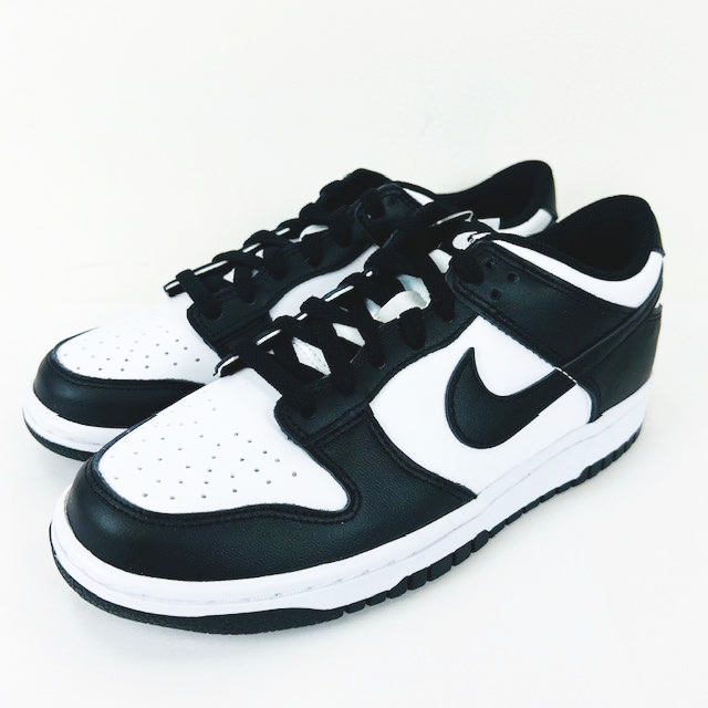 未使用品 ナイキ NIKE GS Dunk Low Retro White/Black CW1590-100 US7Y 