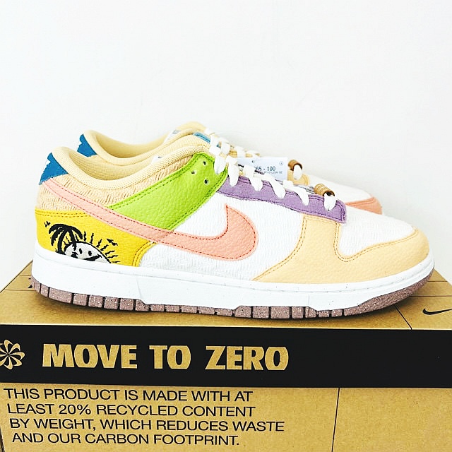 未使用品 ナイキ NIKE WMNS Dunk Low Sun Club DQ0265-100 US10.5 27.5  