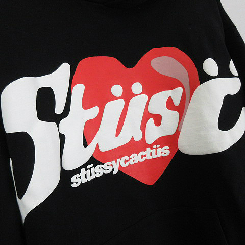 ステューシー STUSSY CPFM HEART HOODIE BLACK カクタスプラントフリー 