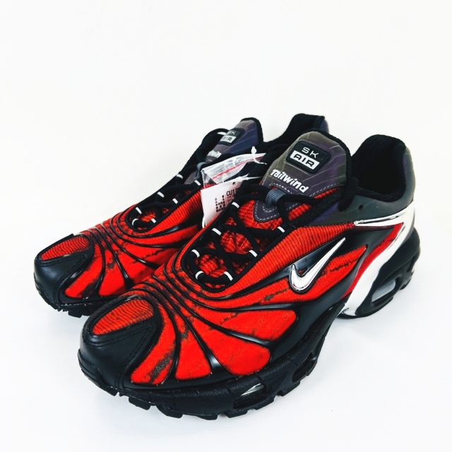 未使用品 ナイキ NIKE SKEPTA AIR MAX TAILWIND V BLACK/CHROME RED  
