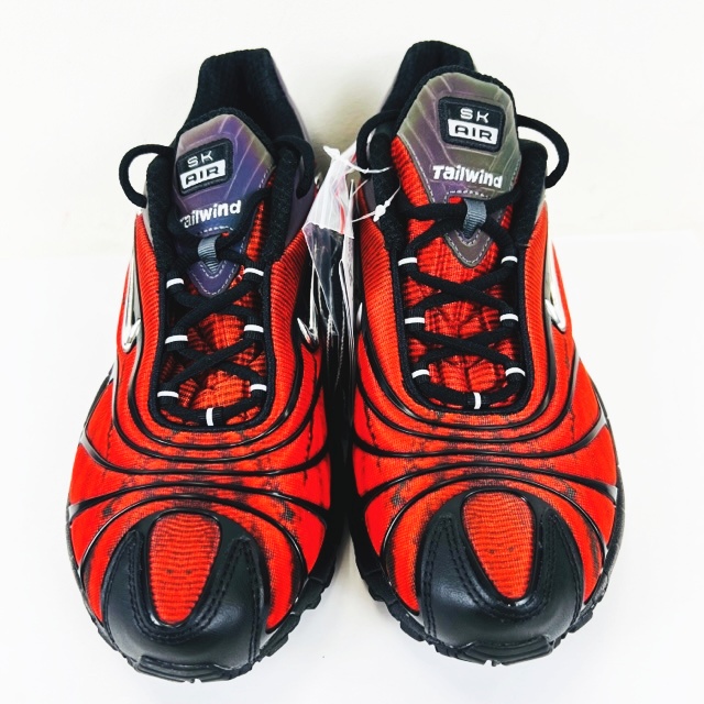 未使用品 ナイキ NIKE SKEPTA AIR MAX TAILWIND V BLACK/CHROME RED 