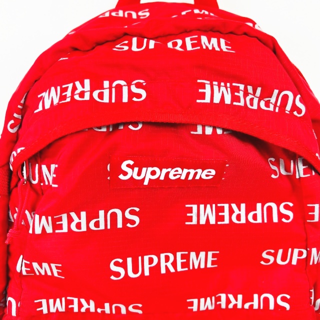 シュプリーム SUPREME ☆AA☆16AW 3M Reflective Repeat Backpack Red 