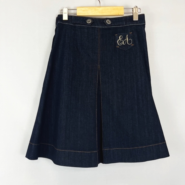 エンポリオアルマーニ EMPORIO ARMANI EA 刺繍 膝丈 ストレッチ デニム