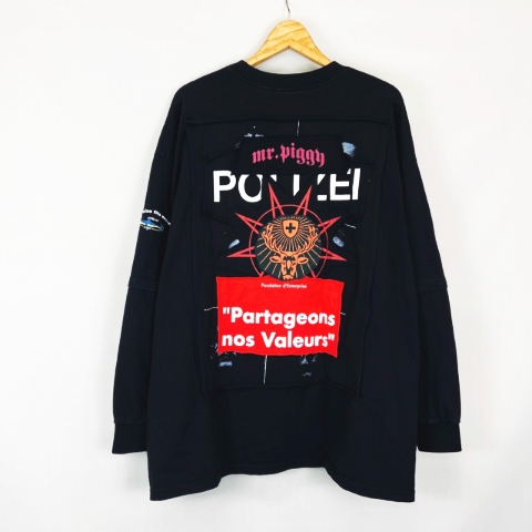 ヴェトモン ベトモン VETEMENTS ☆AA☆ 18AW Oversized Patchwork L/S 