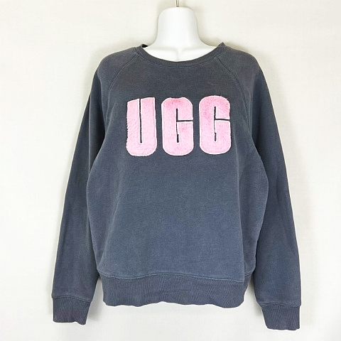 アグ UGG ☆AA☆ RTW ロゴ クルーネック スウェット トレーナー グレー  