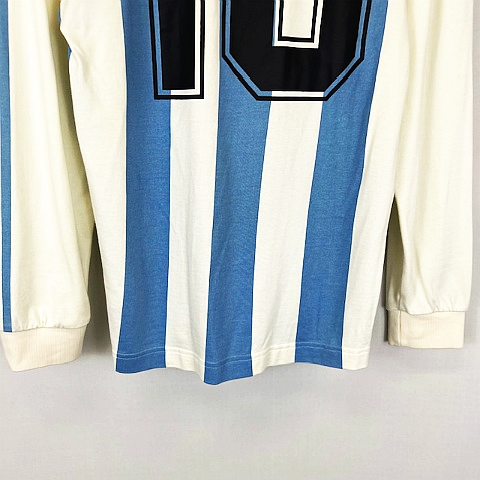 Off-White 青色 長袖ジャージ アディダス adidas ARGENTINA JERSEY CE2341 アルゼンチン V