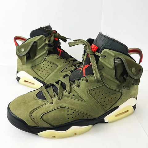 ナイキ NIKE ☆AA☆ Travis Scott Air Jordan 6 Retro Medium Olive 