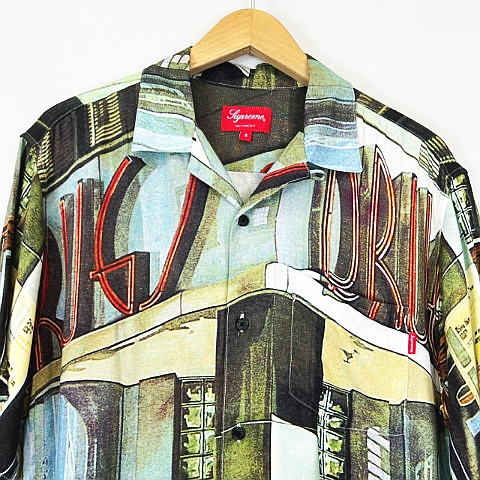 シュプリーム SUPREME ☆AA☆ 18SS DRUGS RAYON SHIRT ドラッグス 
