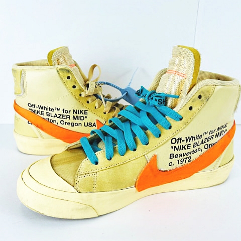 ナイキ NIKE ☆AA☆ OFF-WHITE THE 10 BLAZER MID AA3832-700 US8 26cm 