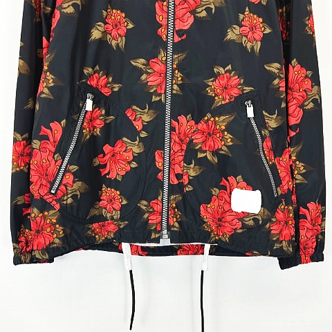 未使用品 コーチ COACH F26812 花柄 総柄 ジップアップ ナイロン 