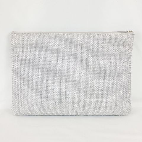 シャネル CHANEL ドーヴィル クラッチバッグ ラージサイズ グレー系 