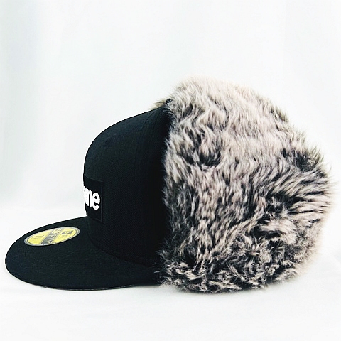 シュプリーム SUPREME ☆AA☆19AW New Era flap Box Logo Cap Black 7 