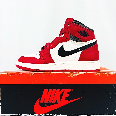 未使用品 ナイキ NIKE ☆AA☆GS Air Jordan 1 High OG Lost & Found 