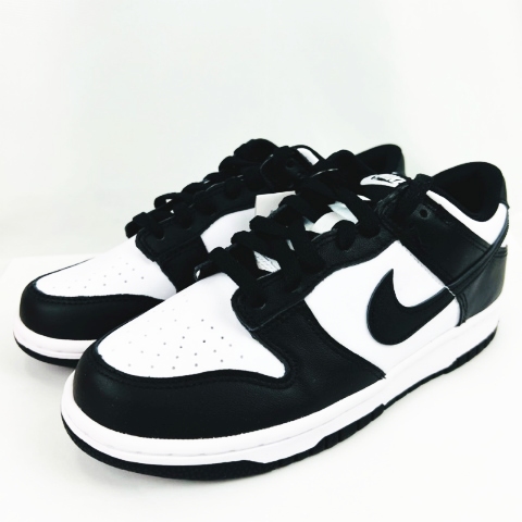 未使用品 ナイキ NIKE GS Dunk Low White Black CW1590-100 US6.5Y 